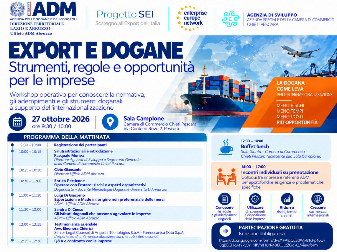 Export e Dogane. Strumenti, regole e opportunità per le imprese